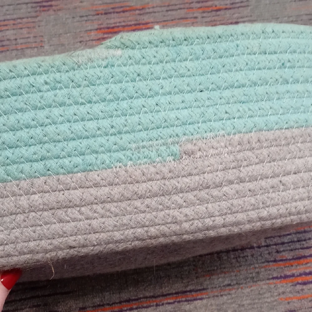 Mint and Gray Cat Bed